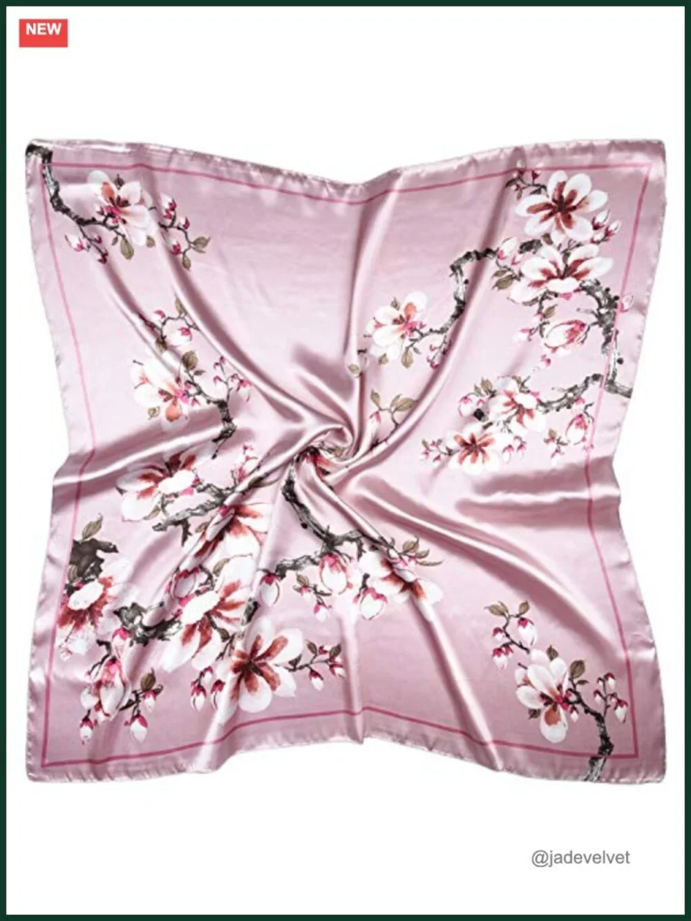 Satin Head Scarf for Women Silk Like Hair Wrap 35x35 in Square Bandana